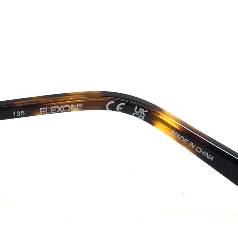 Flexon Eyeglasses Frames W3043 272 Satin Taupe Crystals Titanium 51-18-135
